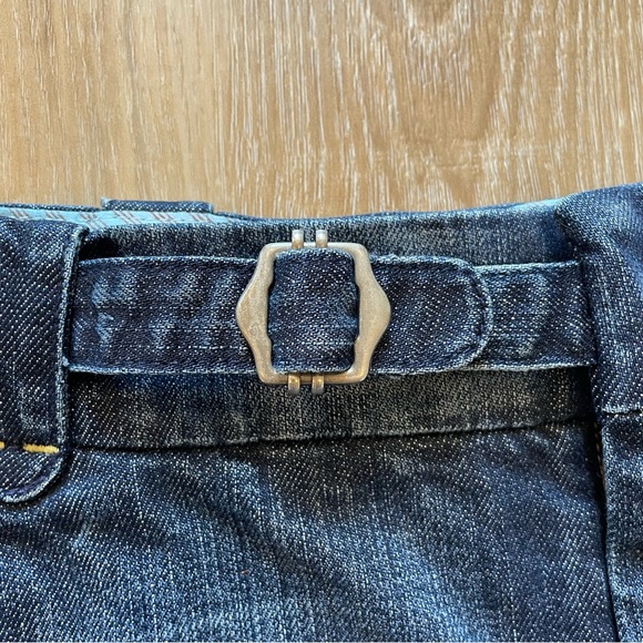 7 For All Man Kind Denim Skirt With Pleated Back - Picture 6 of 16